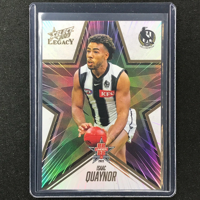 2023 Legacy AFL ISAAC QUAYNOR 2022 22 Under 22 43/195 3 2023 Legacy AFL ISAAC QUAYNOR 2022 22 Under 22 43/195