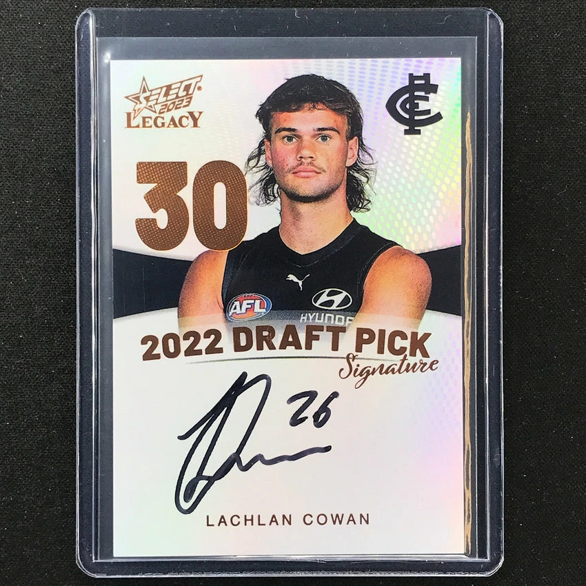 2023 Legacy AFL LACHLAN COWAN 2022 Draft Pick Signature Auto Copper 174/175 3 2023 Legacy AFL LACHLAN COWAN 2022 Draft Pick Signature Auto Copper 174/175