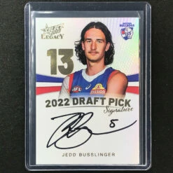 2023 Legacy AFL JEDD BUSSLINGER 2022 Draft Pick Signature Auto Gold 24/90