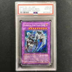 PSA 10 Elemental Hero Chaos Neos - GLAS-EN036 - Secret Rare 487