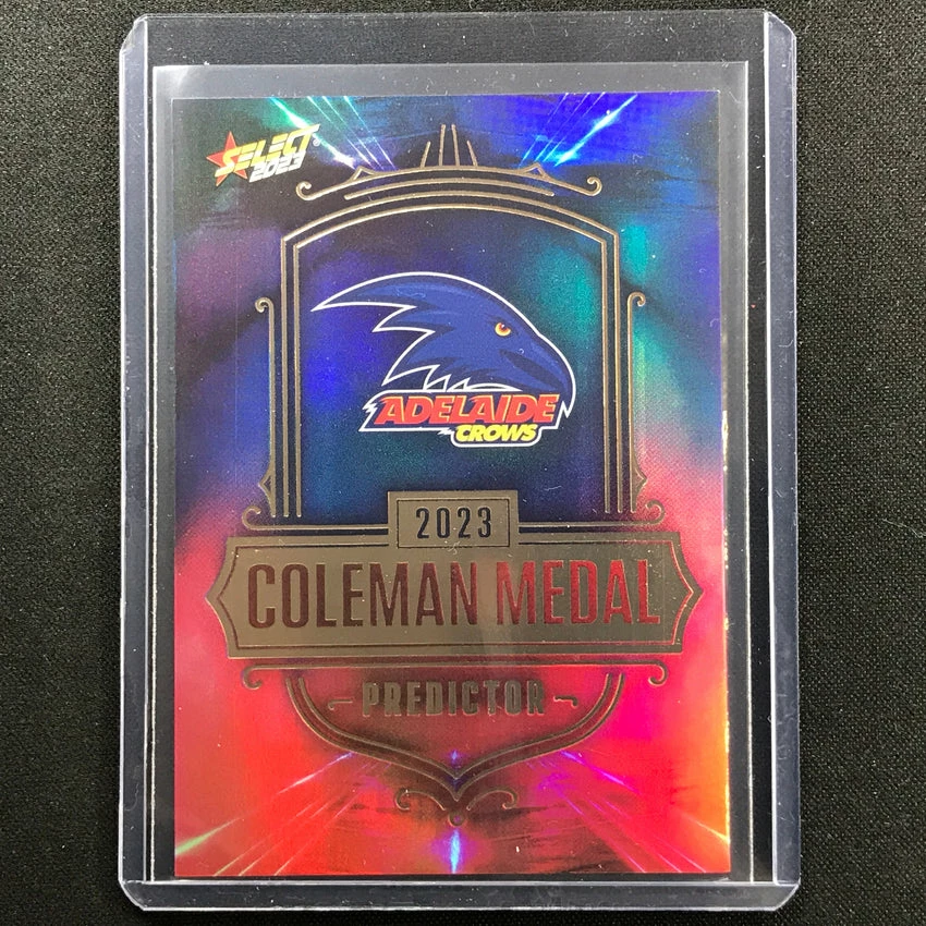 2023 Footy Stars ADELAIDE CROWS Coleman Medal Predictor Gold 63/260 3 2023 Footy Stars ADELAIDE CROWS Coleman Medal Predictor Gold 63/260