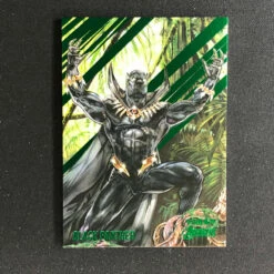 2022 Fleer Ultra Avengers BLACK PANTHER Base Green Foil #7