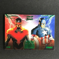 2022 Fleer Ultra Avengers AVENGERS V X-MEN Greatest Battles Green Foil #8