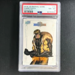 2016 Marvel Gems SABERTOOTH Exquisite 198/199 PSA 8 (624)