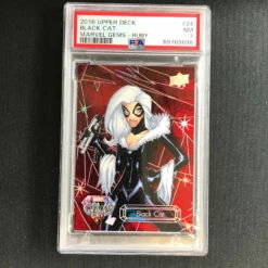 2016 Marvel Gems BLACK CAT Ruby 01/99 PSA 7 ALPHA (698)