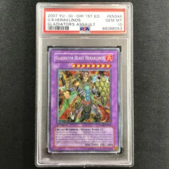 PSA 10 Gladiator Beast Heraklinos - GLAS-EN044 - Secret Rare 1st Edition 053