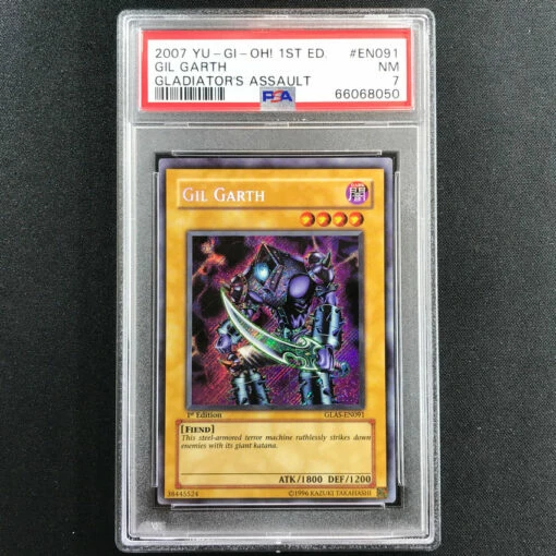 PSA 7 Gil Garth - GLAS-EN091 - Secret Rare Gladiator's Assault 1st Edition 050 4 PSA 7 Gil Garth - GLAS-EN091 - Secret Rare Gladiator's Assault 1st Edition 050 -Mystic Cards Game Shop 121322gaming 21 850x