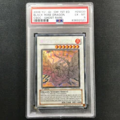 PSA 6 Black Rose Dragon - CSOC-EN039 - Ghost Rare 1st Edition 020