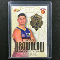 2023 Footy Stars DAYNE ZORKO Brownlow Predictor Gold 186/260