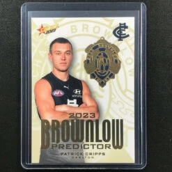 2023 Footy Stars PATRICK CRIPPS Brownlow Predictor Gold 204/260