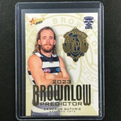 2023 Footy Stars CAMERON GUTHRIE Brownlow Predictor Gold 129/260