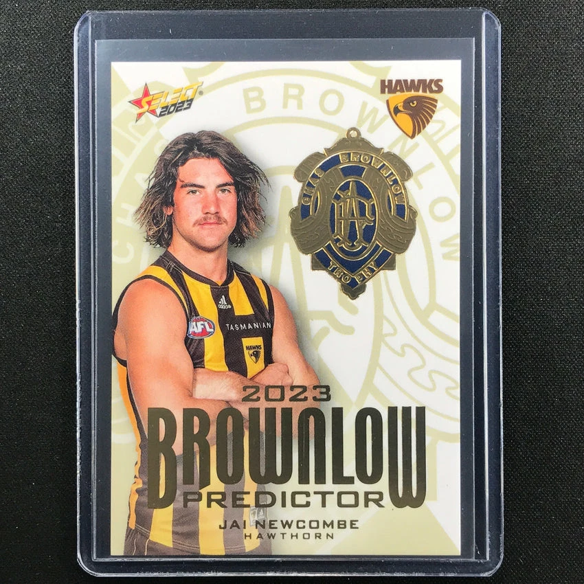 2023 Footy Stars JAI NEWCOME Brownlow Predictor Gold 58/260 3 2023 Footy Stars JAI NEWCOME Brownlow Predictor Gold 58/260