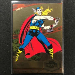 2021-2022 Marvel Spider-Man Metal Universe THOR High Series Light FX Gold #189