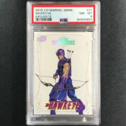 2016 Marvel Gems HAWKEYE Exquisite 4/99 PSA 8