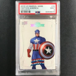 2016 Marvel Gems CAPTAIN AMERICA Exquisite 48/50 PSA 9