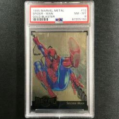 1995 Marvel Metal SPIDER-MAN Gold Blaster #12 PSA 8 (160)