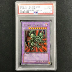 PSA 10 GEM MINT B. Black Skull Dragon - MRD-018 - Ultra Rare Metal Raiders 1st Edition 001