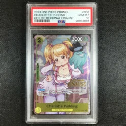 One Piece PSA 10 Charlotte Pudding - ST07-008 - 2023 Offline Finalist Stamp Promo 681