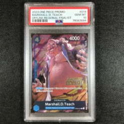 One Piece PSA 10 Marshall.D.Teach - ST03-014 - 2023 Offline Finalist Stamp Promo 684