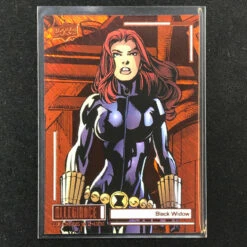 2023 Marvel Allegiance: Avengers Vs. X-Men BLACK WIDOW Base Orange Power 95/199