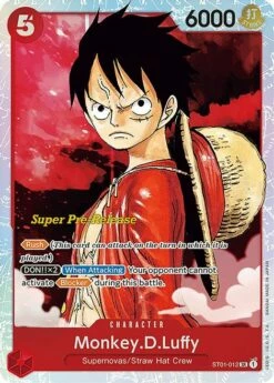 One Piece Monkey.D.Luffy - ST01-012 - SR - Super Pre Release Promo
