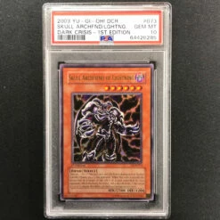 PSA 10 GEM MINT Skull Archfiend Of Lightning - DCR-073 - Ultra Rare 1st Edition 285