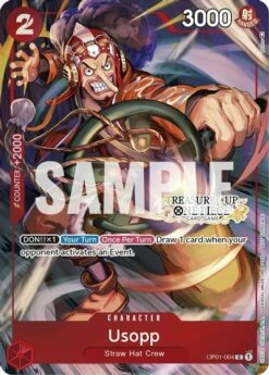 One Piece Usopp - OP01-004 - SR - Treasure Cup Promo
