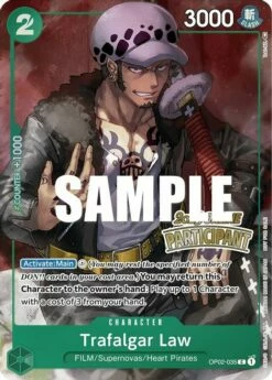 One Piece Trafalgar Law - OP02-035 - C - 2023 ONLINE Participant Promo