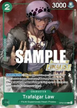 One Piece Trafalgar Law - OP02-035 - C - 2023 ONLINE FINALIST Promo