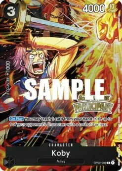 One Piece Koby - OP02-098 - R - 2023 OFFLINE Participant Promo