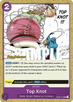 One Piece Top Knot #OP03-074 - Pre-Release Stamp Promo