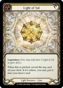 COLD FOIL Light Of Sol - DTD000 - Fabled Dusk Till Dawn