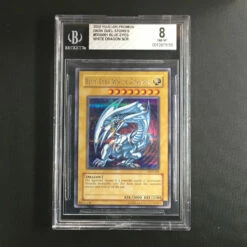 BGS 8 Blue-Eyes White Dragon - DDS-001 - Secret Rare Game Boy Promo 155