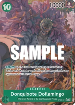 One Piece ALTERNATE ART Donquixote Doflamingo (031) #OP04-031 - SR OP-04 Kingdoms Of Intrigue