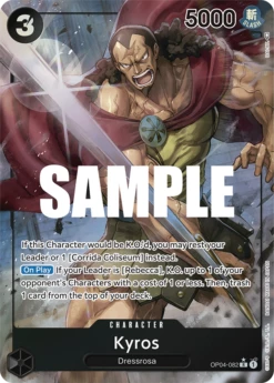 One Piece ALTERNATE ART Kyros #OP04-082 - R OP-04 Kingdoms Of Intrigue