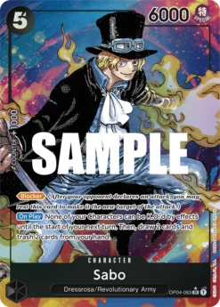 One Piece ALTERNATE ART Sabo #OP04-083 - SR OP-04 Kingdoms Of Intrigue
