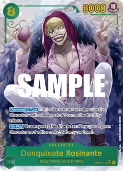 One Piece ALTERNATE ART Donquixote Rosinante #OP04-119 - SEC OP-04 Kingdoms Of Intrigue