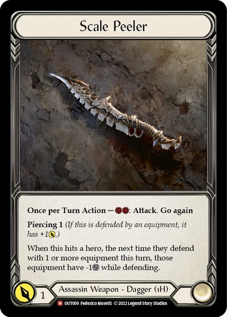 COLD FOIL Scale Peeler - OUT009 - Majestic Outsiders 3 COLD FOIL Scale Peeler - OUT009 - Majestic Outsiders