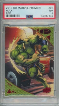 2019 Marvel Premier HULK Red 13/30 PSA 7