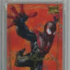 2016 Marvel Masterpieces ULTIMATE SPIDER-MAN Gold Foil Signature #1 PSA 8 (553) -Mystic Cards Game Shop PSA 67209553 front 850x