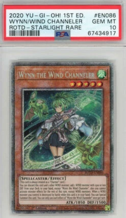PSA 10 Wynn The Wing Channeler - ROTD-EN086 - Starlight Rare 1st Edition 917