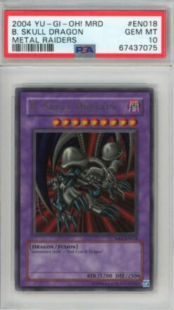 PSA 10 B. Skull Dragon - MRD-EN018 - Ultra Metal Raiders Worldwide Print 075