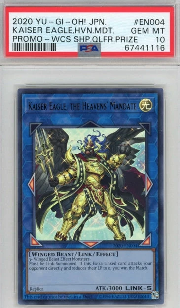 PSA 10 Kaiser Eagle, The Heaven's Mandate - 2020-EN004 - Worlds Promo 116 3 PSA 10 Kaiser Eagle, The Heaven's Mandate - 2020-EN004 - Worlds Promo 116