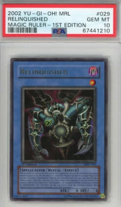 PSA 10 Relinquished - MRL-029 - Ultra Rare Magic Ruler 1st Edition 210