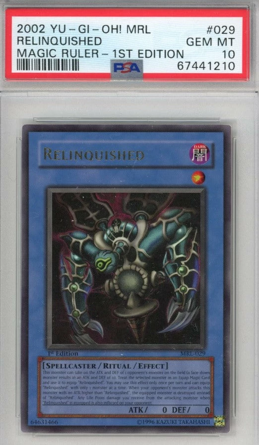PSA 10 Relinquished - MRL-029 - Ultra Rare Magic Ruler 1st Edition 210 3 PSA 10 Relinquished - MRL-029 - Ultra Rare Magic Ruler 1st Edition 210
