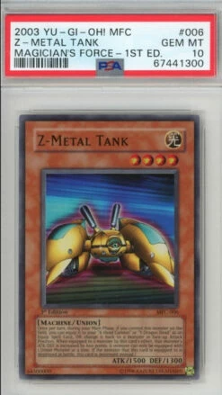 PSA 10 Z-Metal Tank - MFC-006 - Super Rare Magician's Force 1st Edition 300