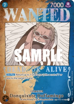 One Piece WANTED POSTER Donquixote Doflamingo #ST03-009 - SR OP-03 Pillars Of Strength