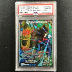 PSA 10 SS4 Vegeta, Peak Of Primitive Power - BT8-136 - SCR Secret Malicious Machinations 636